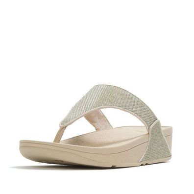 FitFlop Damen Sandalen Lulu Shimmerglitz Toe-Post Sandals A4Z