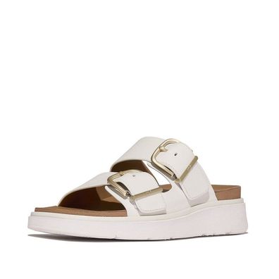 FitFlop Damen Sandalen Gen-FF Buckle Two-Bar Leather Slides B1J
