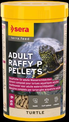 Sera Turtle Adult Raffy P Pellets 250ml - Hauptfutter für Wasserschildkröten