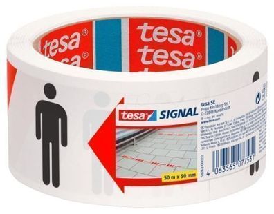 Tesa Warnband, 50mm x 66m, 1 Rolle