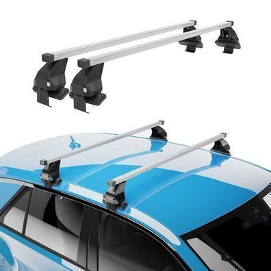 Menabo Stahl Dachträger Gepäckträger für Renault Captur 2019-2025 Grau 2x