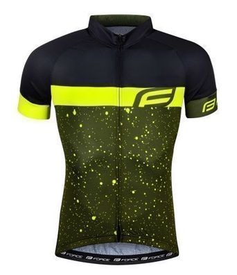 Jersey Jacke FORCE SPRAY Kurzarm gelb schwarz %%% *