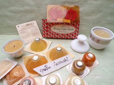 ALT Vintage Avon Garlandia Wax Chips Fraganced Candelettew Refill Duftkerzen