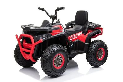 Kinder Elektroauto SUV Quad, Gelb oder Rot - 2x45W, Musik, LED, EVA, Stoßdämpfer