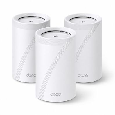TP-Link Deco BE65 Pro Wi-Fi 7 Mesh-WLAN-System Tri-Band BE9300 mit 5G-Ports, 3er