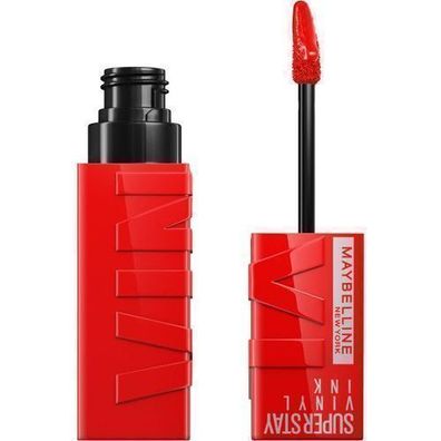 Maybelline Super Stay On Vinyl Flüssiger Lippenstift 25 Red-Hot, 4.2 ml