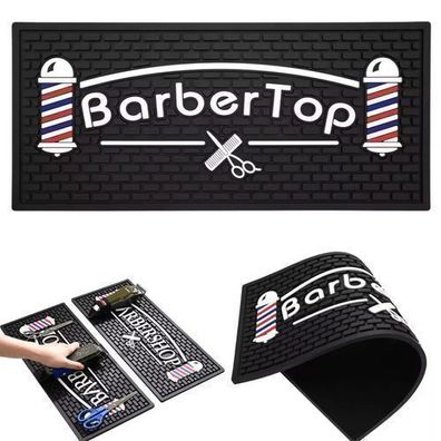 Rutschfeste Friseurmatte 45cm für Scheren, Trimmer und Zubehör - Silikon Ablagematte
