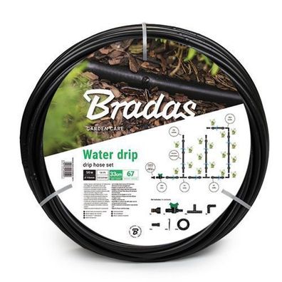 Bewässerungsset 50m Tropfschlauch mit Anschlüssen WATER DRIP Tropfbewässerung Set