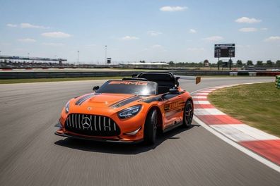 Mercedes AMG GT3 Kinder Elektroauto Lizenziert - MP3, Leder, EVA, Fernbedienung