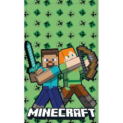 Minecraft Gesichtshandtuch, Handtuch Größe: 30 x 50 cm