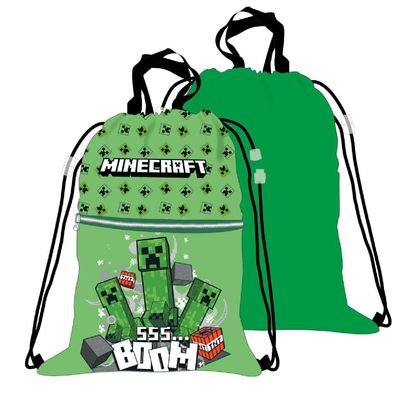 Minecraft Boom Deluxe Sporttasche, Gymbag 45 cm