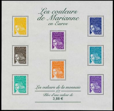 Frankreich Nr 3579 u.a. postfrisch Kleinbg S0022C6