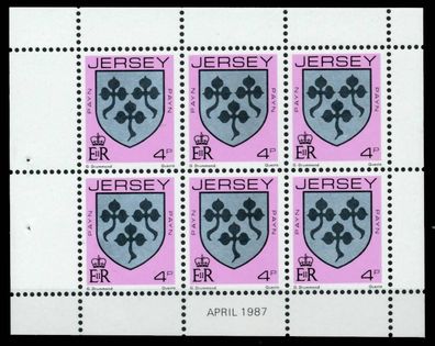 JERSEY Heftchenblatt Nr HB 0-42 APR87 postfrisch X6BE70A