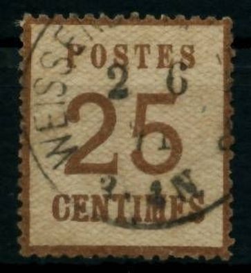 NORDD. BUND NDP ELSASS LOTHR. Nr 7I gestempelt X6C1C2A