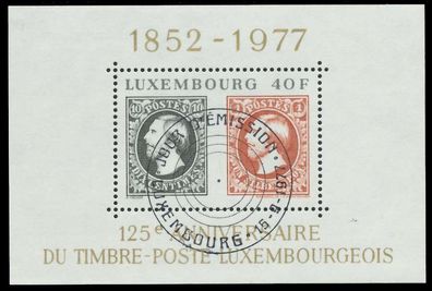 Luxemburg Block 10 zentrisch gestempelt S017532