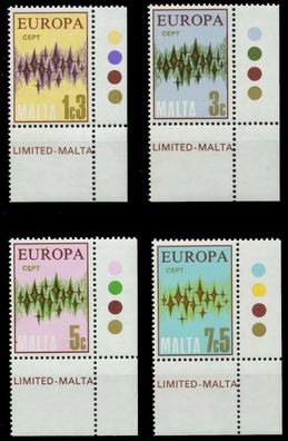 MALTA 1972 Nr 450-453 postfrisch ECKE-URE X04033A