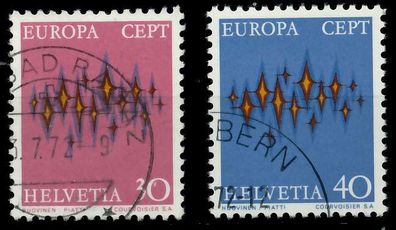 Schweiz 1972 Nr 969-970 gestempelt X0403CA