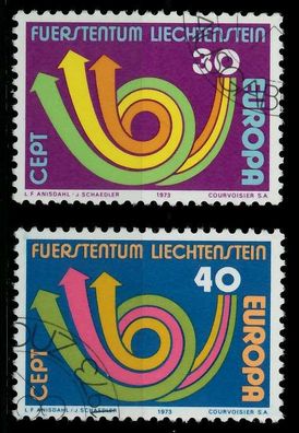 Liechtenstein 1973 Nr 579-580 gestempelt X0405C6