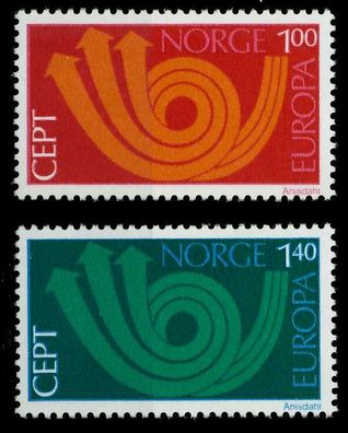 Norwegen 1973 Nr 660-661 postfrisch SAC2EDE
