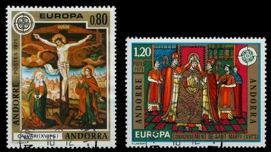 Andorra (FRANZ. POST) 1975 Nr 264-265 gestempelt X04518A