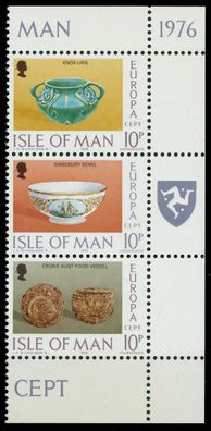 ISLE OF MAN 1976 Nr 87 + 86 85 postfrisch 3ER STR X04B016