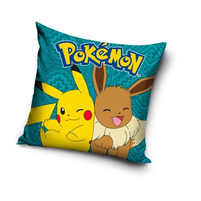 Pok&eacute; on Kissenbezug Maße ca. 40 x 40 cm