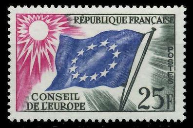 Frankreich Dienstmarken Europarat Nr 4 postfrisch SADF9CA