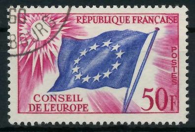 Frankreich Dienstmarken Europarat Nr 6 gestempelt X05B22E