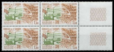 Frankreich Dienstmarken Europarat Nr 27 postfrisch VIER X05F5F6
