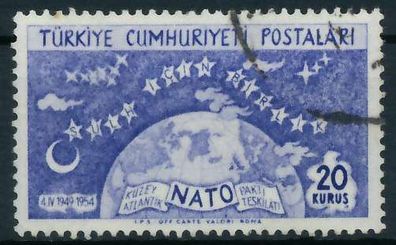 TÜRKEI 1954 Nr 1389 gestempelt X05FB0E