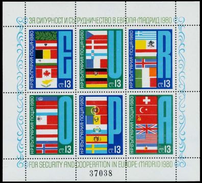 Bulgarien Block 100 postfrisch SAEFEF2
