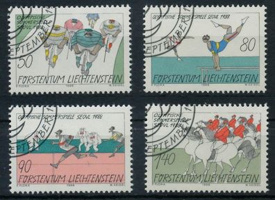 Liechtenstein 1988 Nr 947-950 gestempelt SB4597A