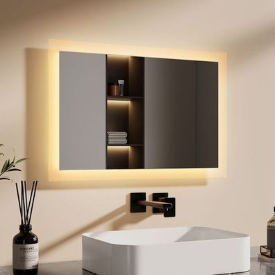 EMKE Badspiegel Mit Beleuchtung Auris Rechteckig 40x60cm