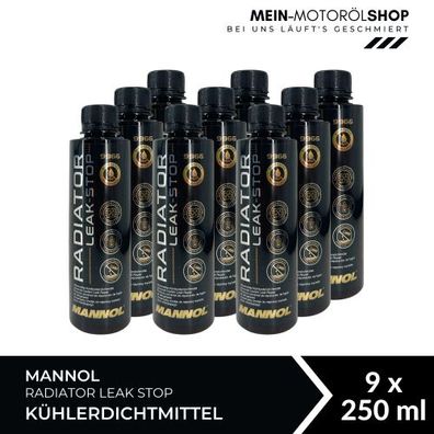 Mannol Radiator Leak Stop Kühlerdichtmittel 9x250 ML