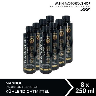 Mannol Radiator Leak Stop Kühlerdichtmittel 8x250 ML