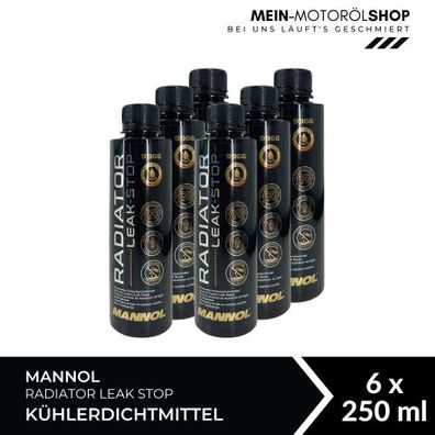 Mannol Radiator Leak Stop Kühlerdichtmittel 6x250 ML