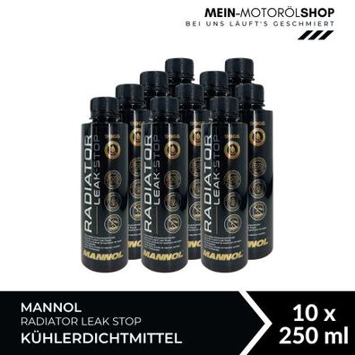 Mannol Radiator Leak Stop Kühlerdichtmittel 10x250 ML
