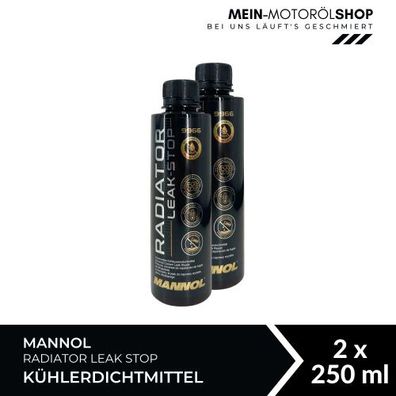 Mannol Radiator Leak Stop Kühlerdichtmittel 2x250 ML