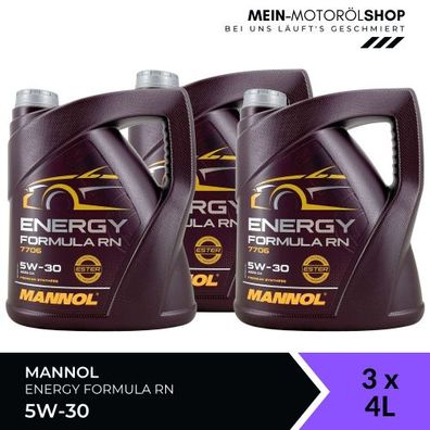 Mannol Energy Formula RN 5W-30 3x4 Liter