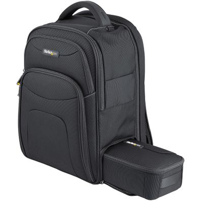 StarTech 15.6" Laptop Rucksack mit abnehmbarer Zubehörtasche - Ergonomischer IT Rucks