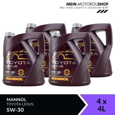 Mannol for Toyota Lexus 5W-30 4x4 Liter