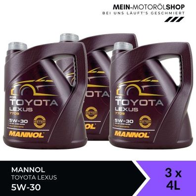 Mannol for Toyota Lexus 5W-30 3x4 Liter