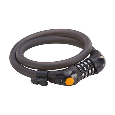 Prophete Kabelschloss Zahlenschloss 80 cm Fahrradschloss 4-stellig LED Ø 15 mm