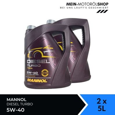 Mannol Diesel Turbo 5W-40 2x5 Liter