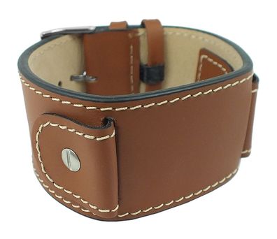 Minott Unterlagenband | Sattelleder mit Kontrastnaht | braun 32326