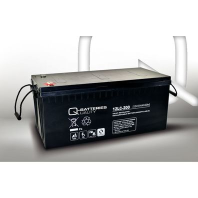 Q-Batteries 12LC-200 12 V 214 Ah AGM Deep-Cycle-Akku