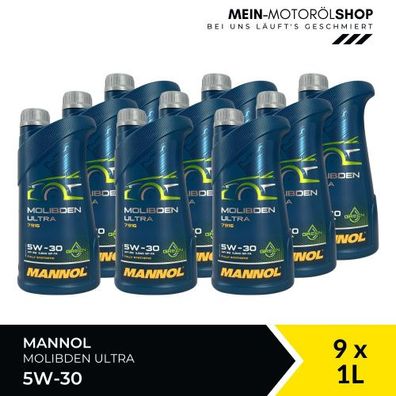 Mannol Molibden Ultra 5W-30 9x1 Liter