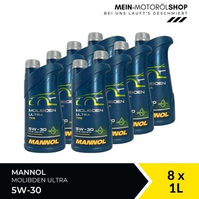 Mannol Molibden Ultra 5W-30 8x1 Liter