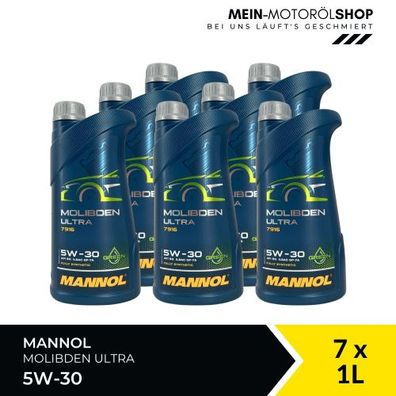 Mannol Molibden Ultra 5W-30 7x1 Liter