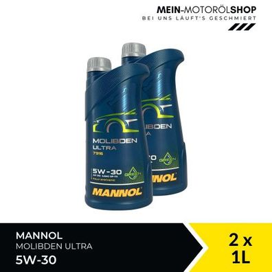 Mannol Molibden Ultra 5W-30 2x1 Liter